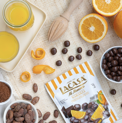 Naranja Bañado en Chocolate Negro